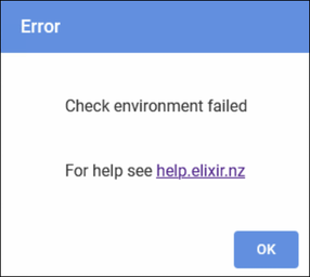 Check Environment Failed