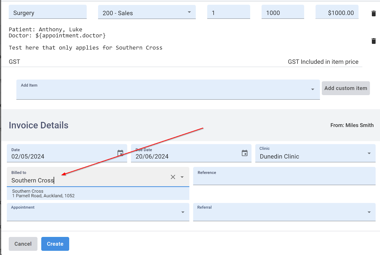 Third Party Invoicing