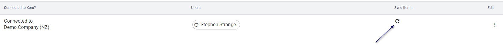 Xero Sync Items