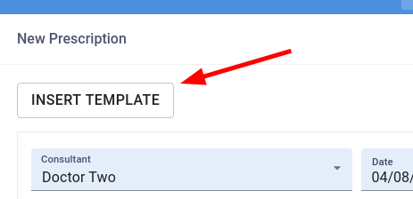 Prescription Template