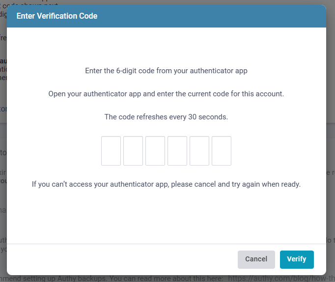 2fa code