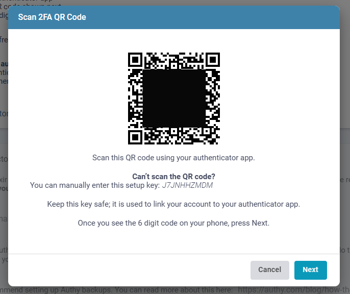 2fa scanqr